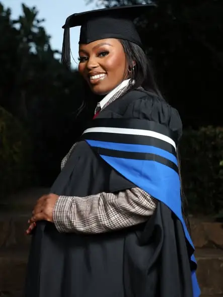A graduate among the trees